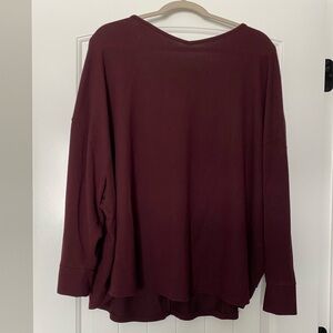 Maurices Deep Burgundy Long Sleeve Top